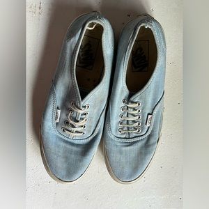 blue denim vans